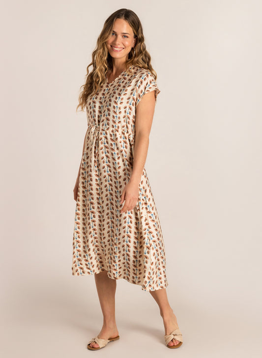 Ivy Beau jurk Cyrah offwhite/multicolour