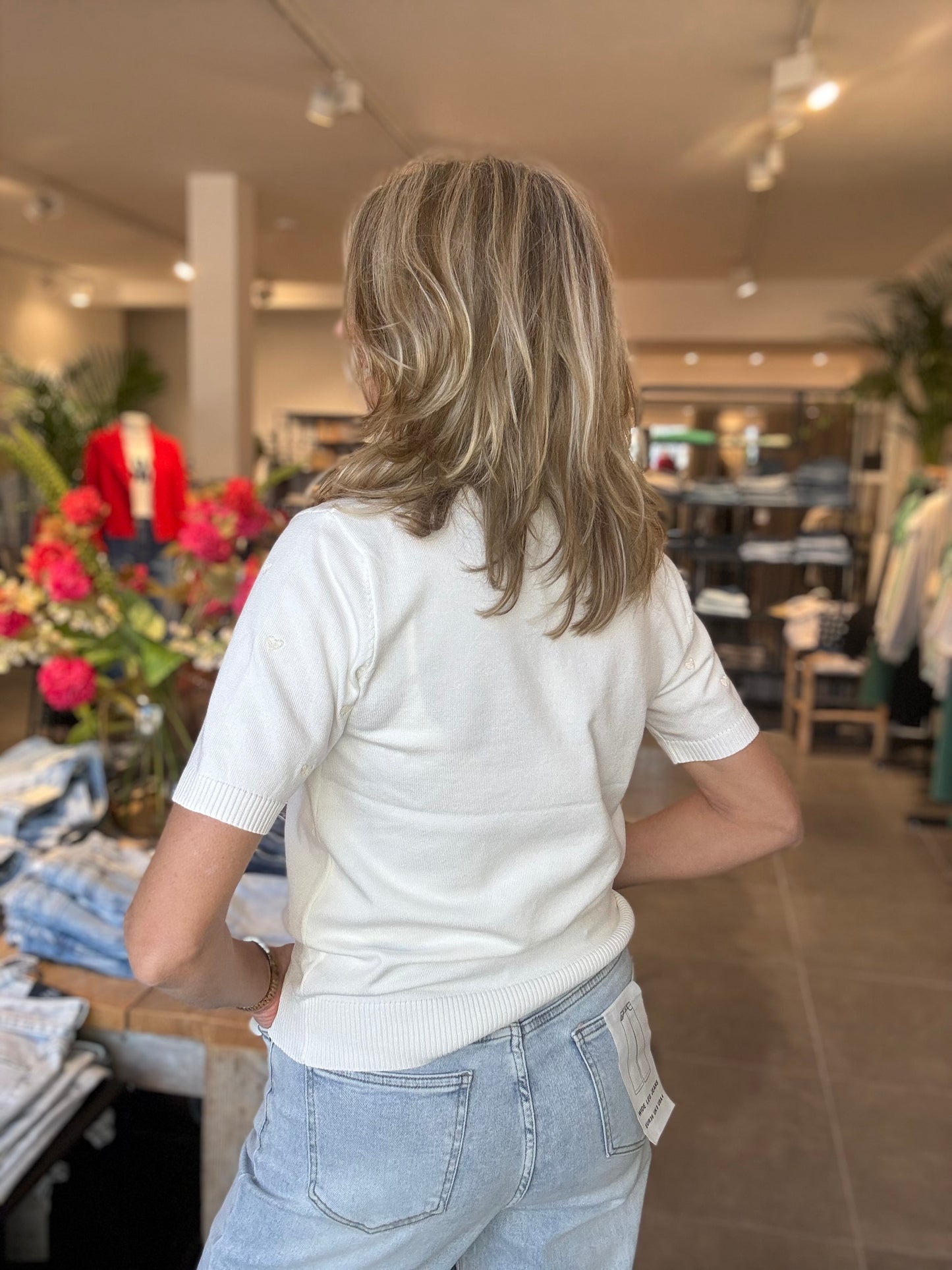 By Clara trui hartjes offwhite/zand