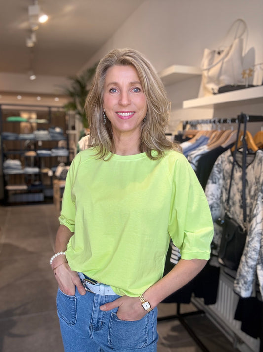 Freequent T-shirt Comte sharp green