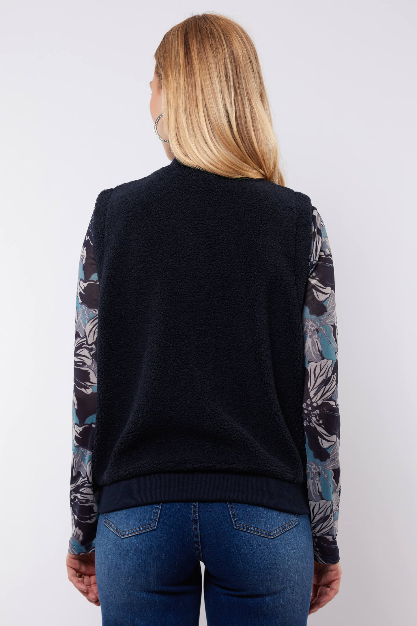 C&S gilet Giselle midnight blue