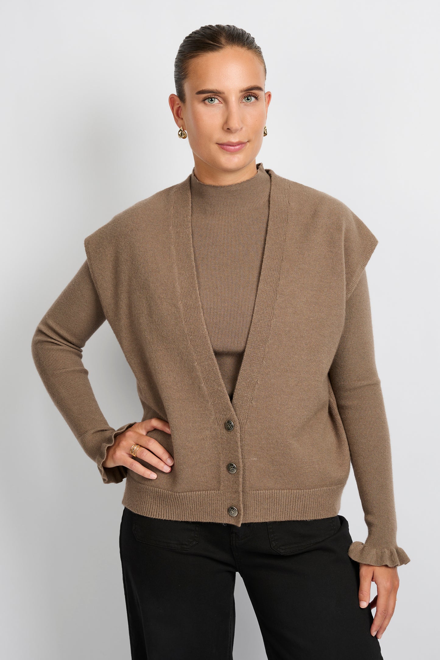C&S gilet Vivian bronze