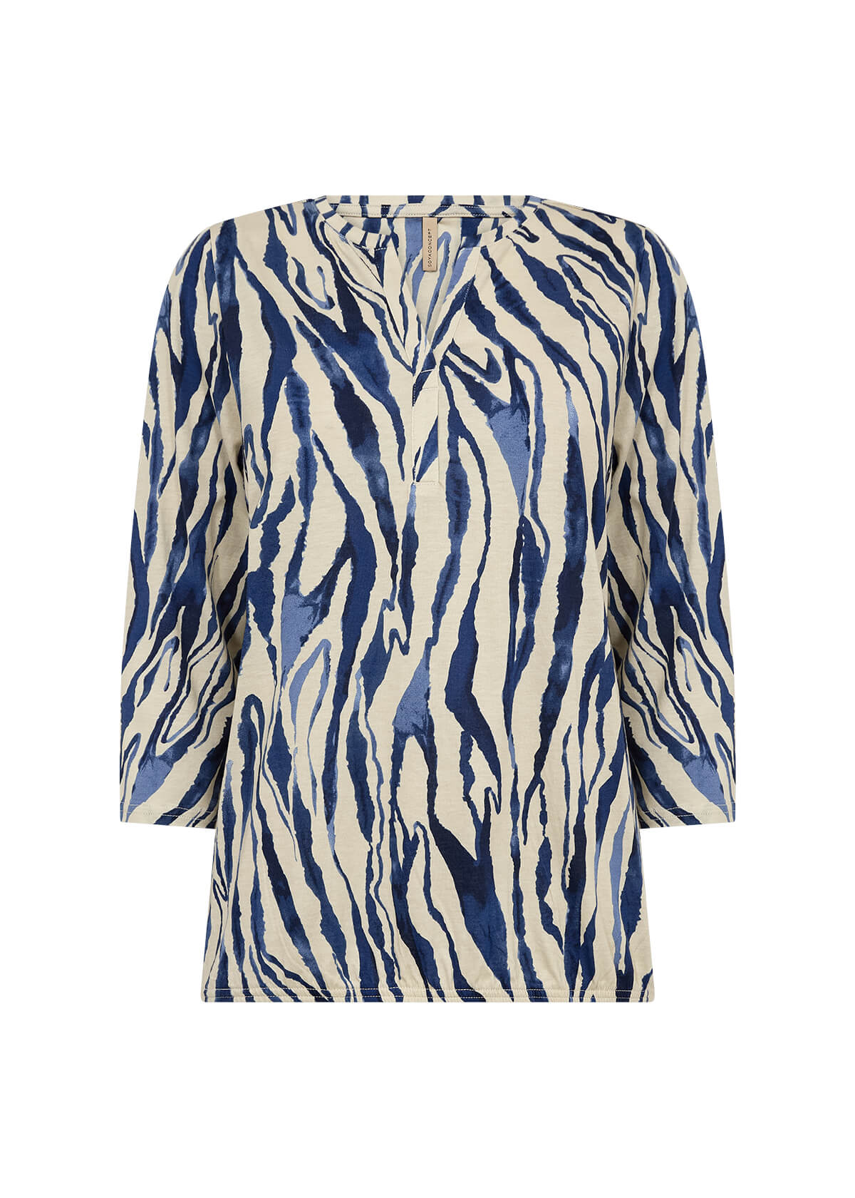 Soyaconcept top Felicity 521 blauw/zand