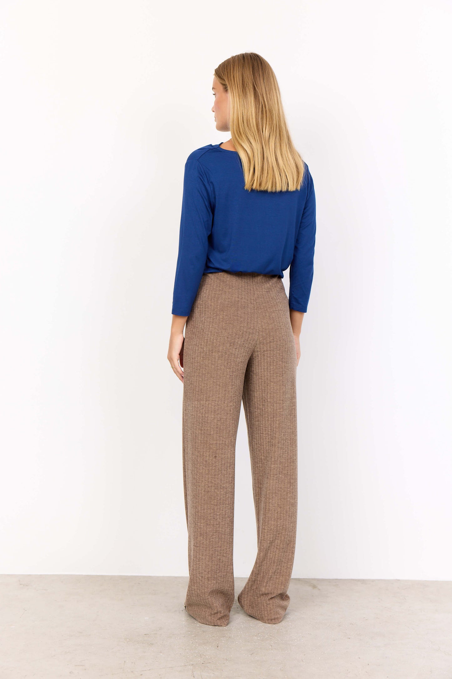 Soyaconcept broek Vinja 4 bruin/beige melange