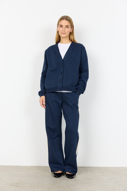 Soyaconcept vest Angelin 9 donkerblauw melange