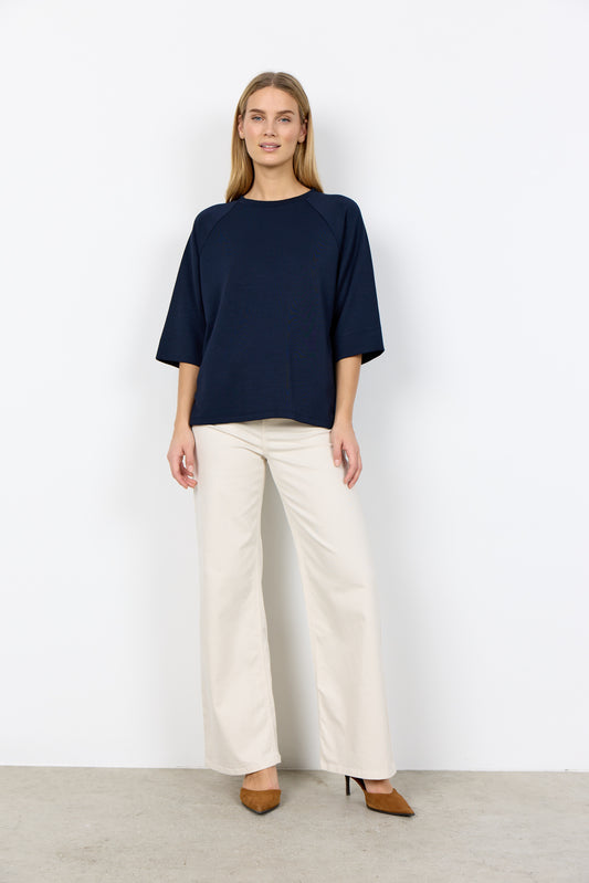 Soyaconcept trui Banu 288 donkerblauw