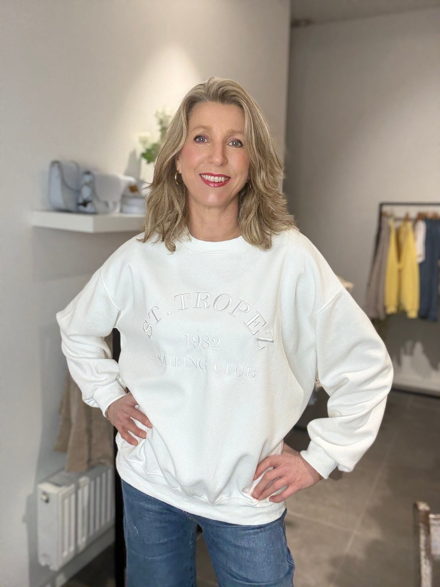 Moocci sweater St. Tropez wit