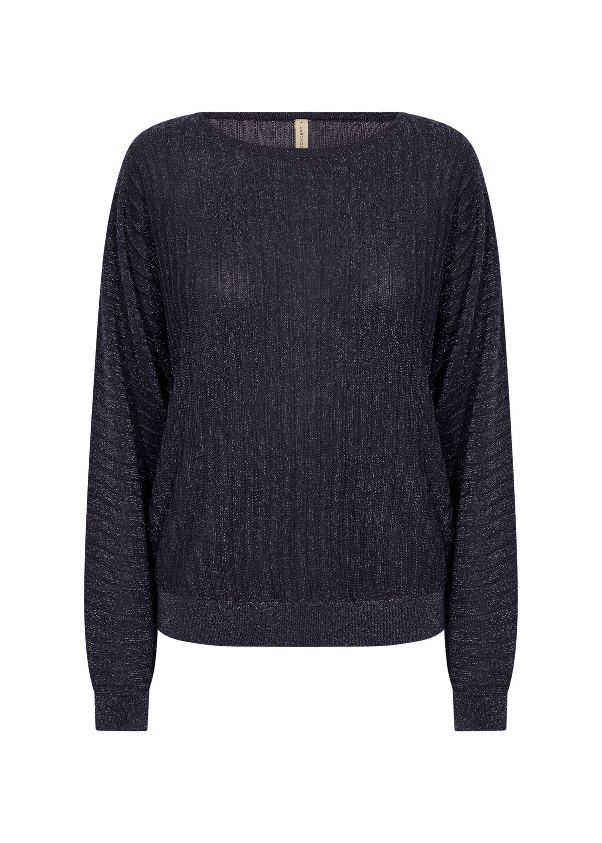 Soyaconcept top Violetta 2 sparkle donkerblauw