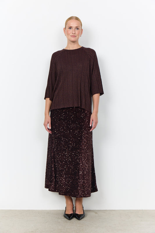 Soyaconcept top Violetta 4 bruin/brons