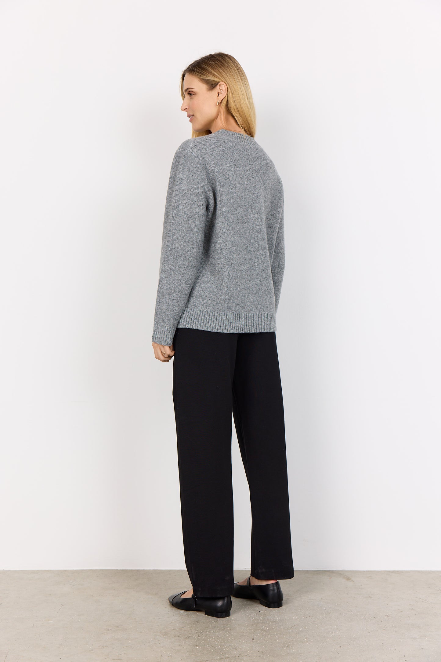 Soyaconcept trui Audrey 2 grijsmelange/zilver