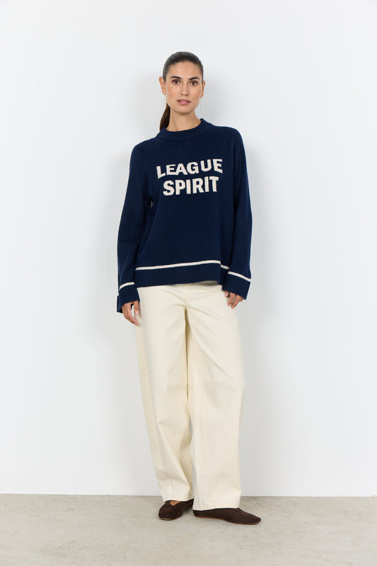 Soyaconcept Orlean 7 donkerblauw/wit