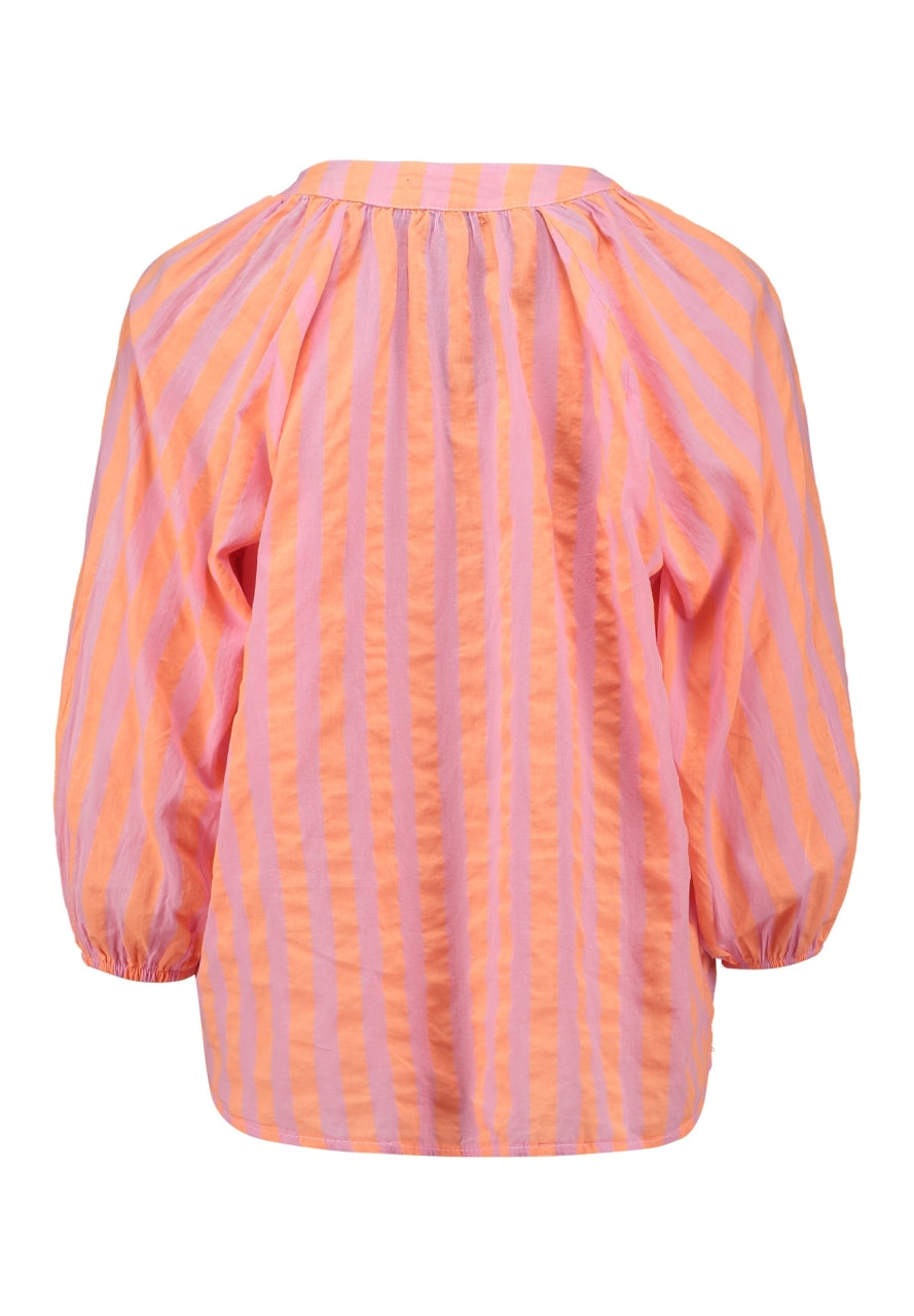 HL blouse pink/orange stripe