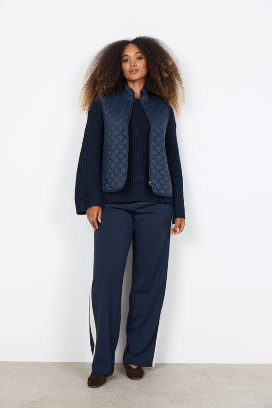 Soyaconcept gilet Benete 1 donkerblauw