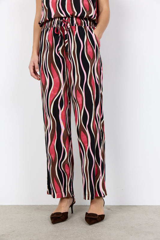 Soyaconcept broek Cammi 3B roze/zwart