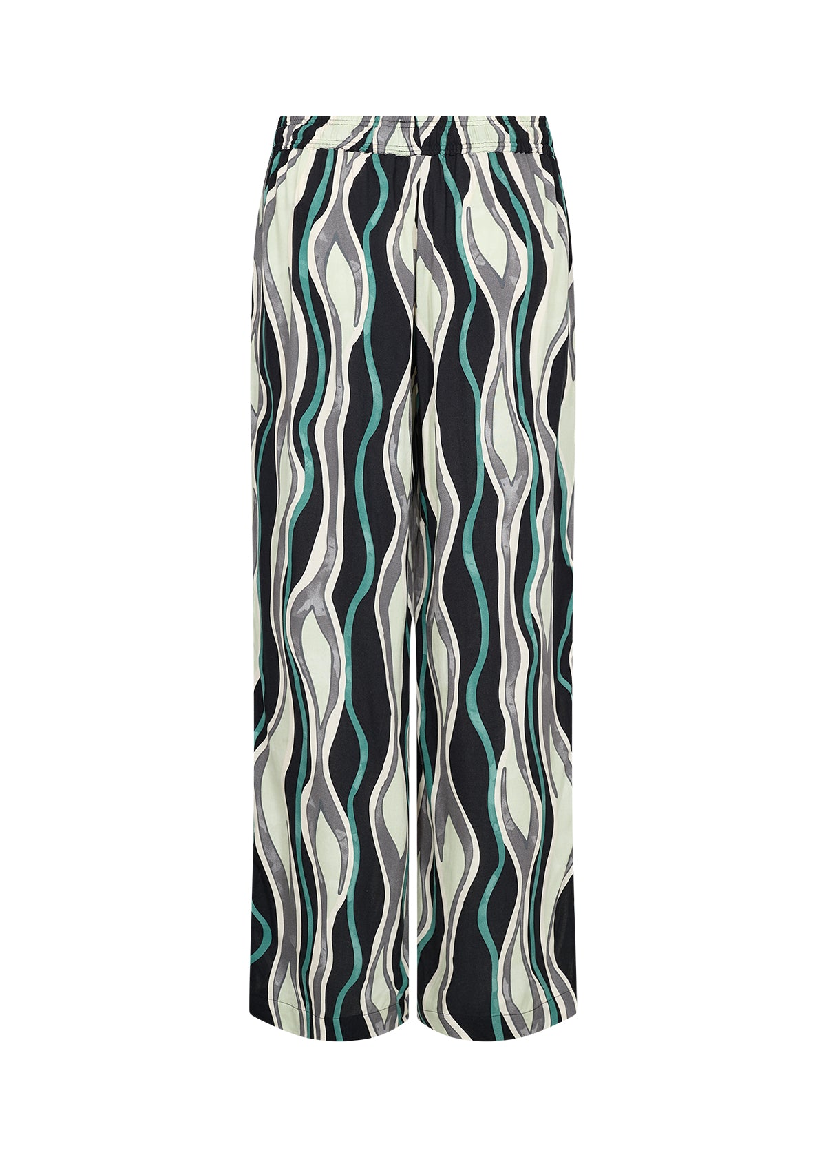 Soyaconcept broek Cammi 3B jadegroen/zwart