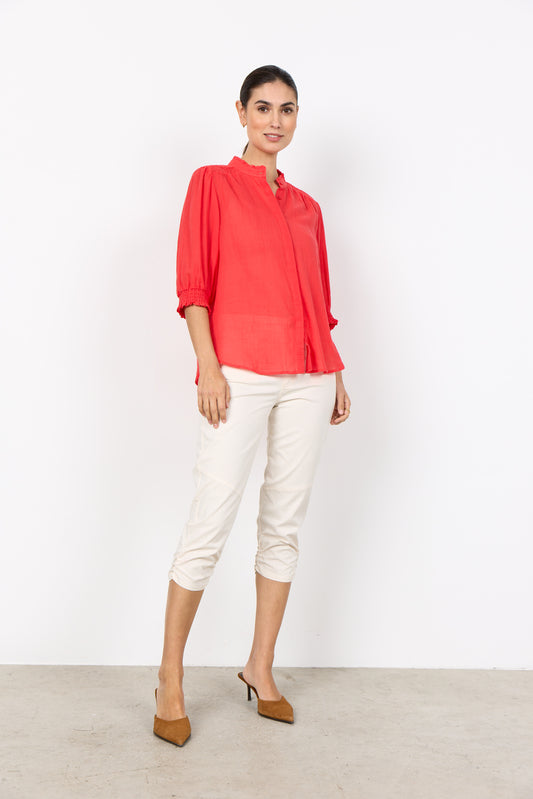 Soyaconcept blouse Fabiana 3 koraal