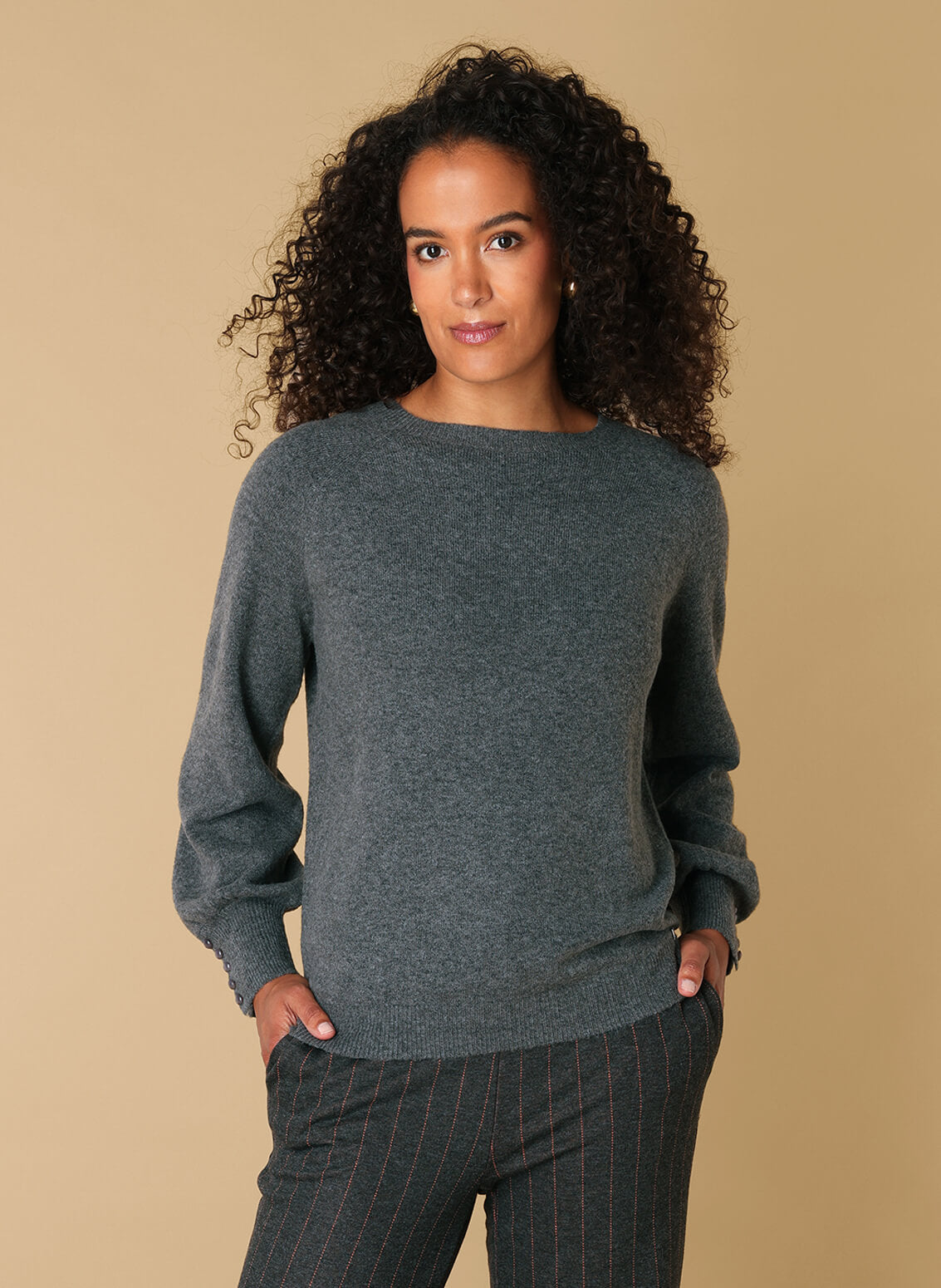 Ivy Beau trui Rania grey melange