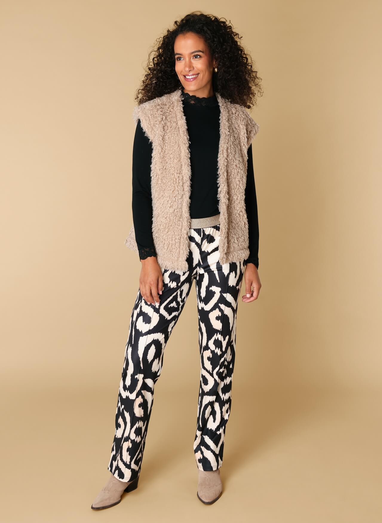 Ivy Beau gilet Runa cream