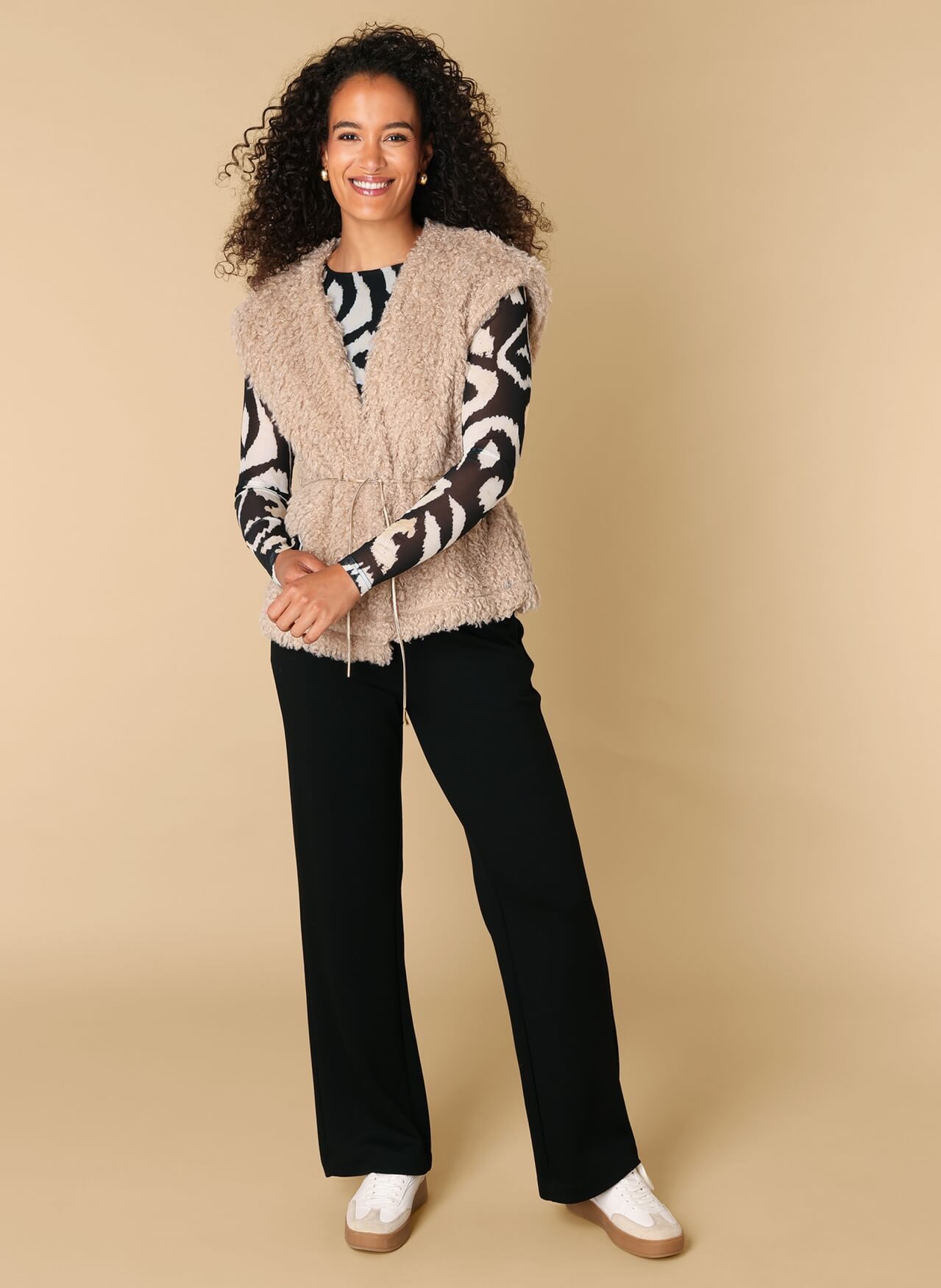 Ivy Beau gilet Runa cream
