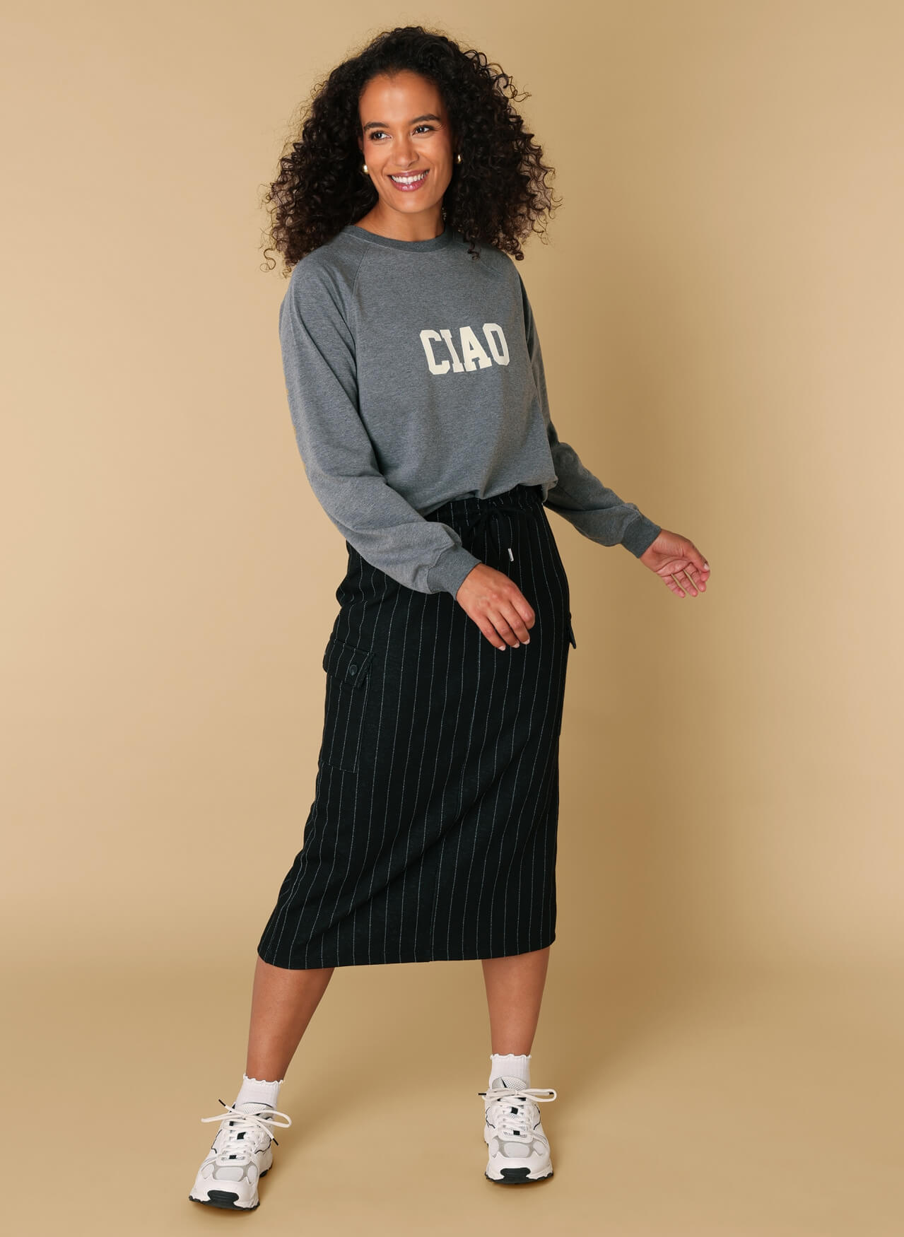 Ivy Beau sweater Remi grey melange