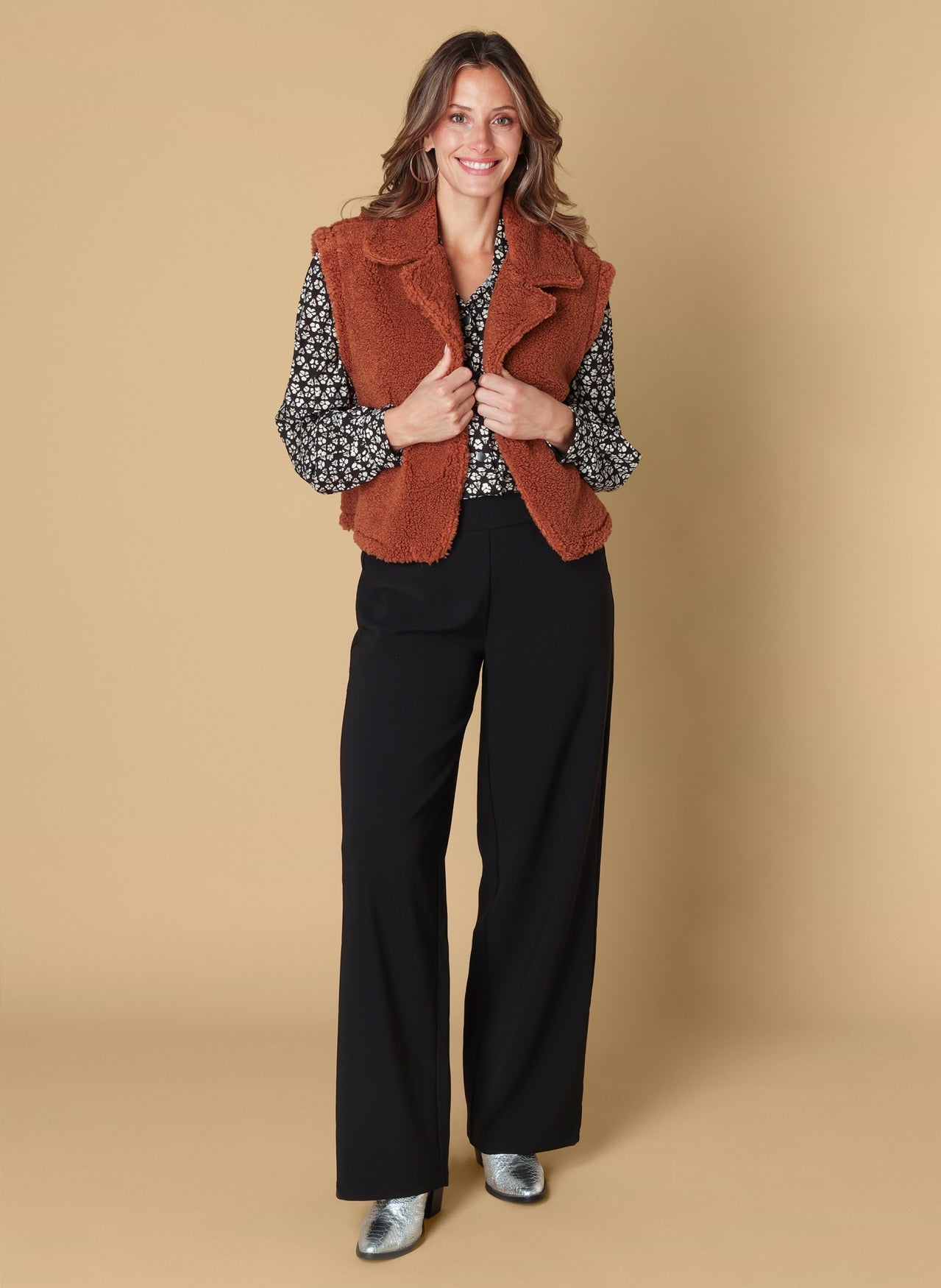 Ivy Beau gilet Saara caramel