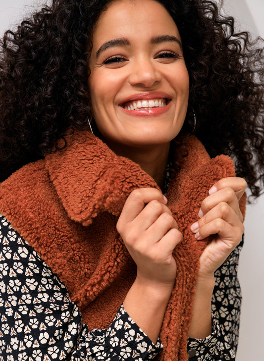 Ivy Beau gilet Saara caramel