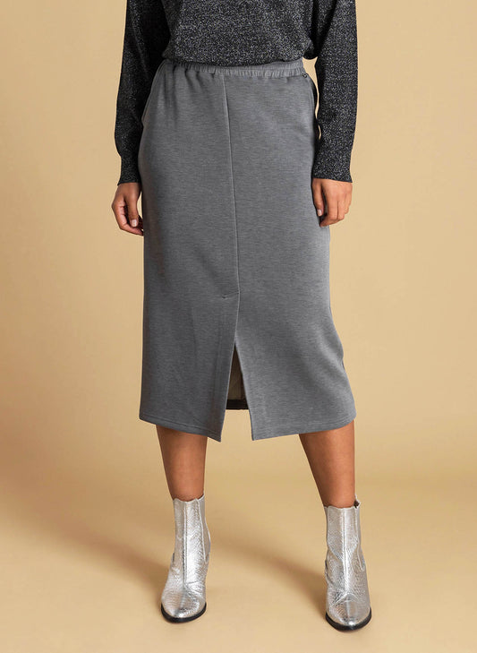 Ivy Beau rok Abbey dark grey melange
