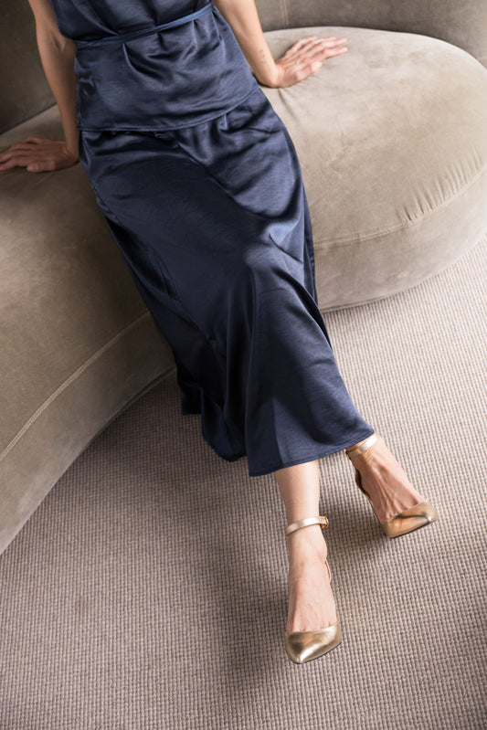 Ivy Beau rok Dilana dark blue