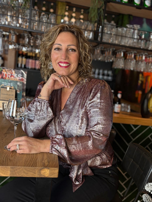 Ivy Beau blouse Alaia dark red