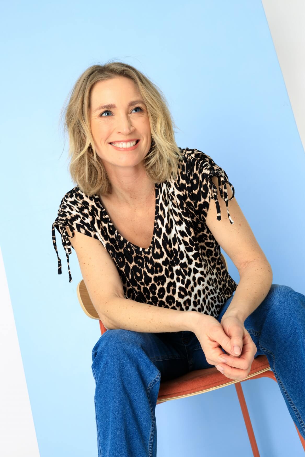 ES&SY top Niva leopard beige/multicolour
