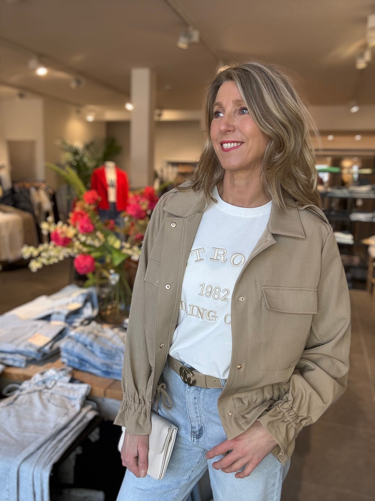 Moocci T-shirt St. Tropez offwhite/zand