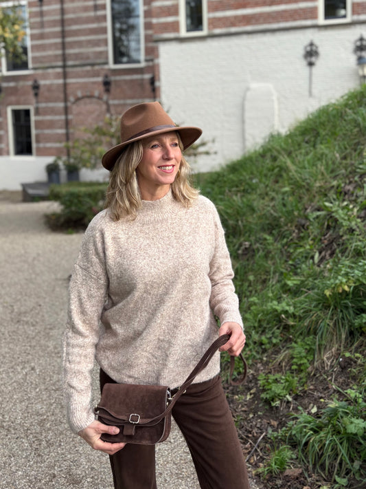 Ivivi trui turtleneck beige melange