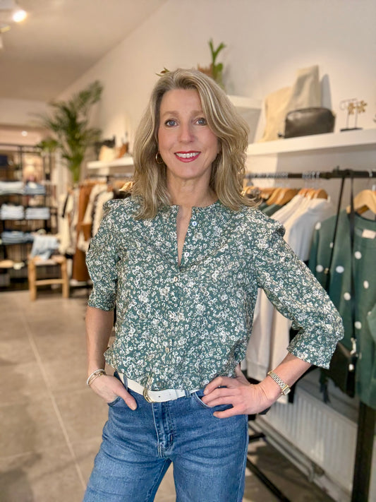 Freequent blouse Mollie dark forest/moonbeam