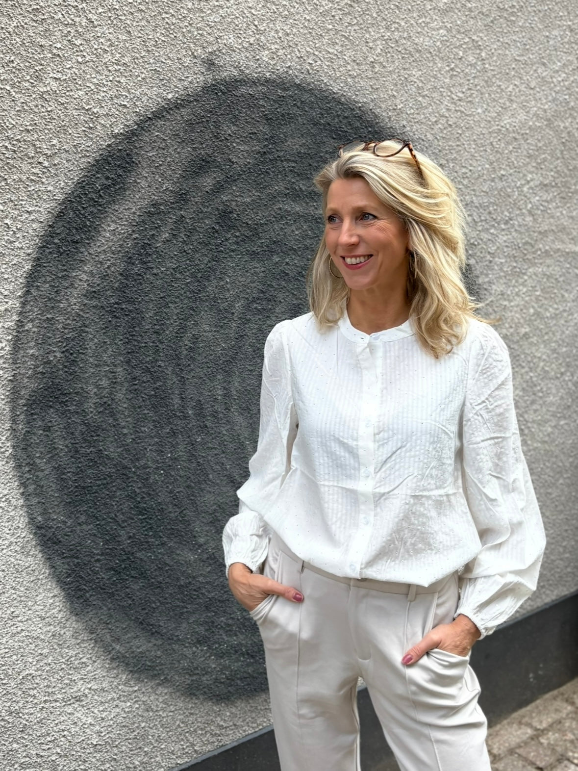 C&S blouse Layla offwhite