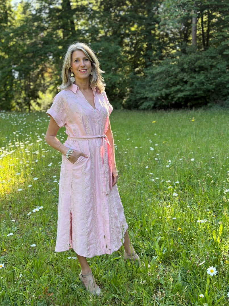 Unigirl jurk Alice roze/zand