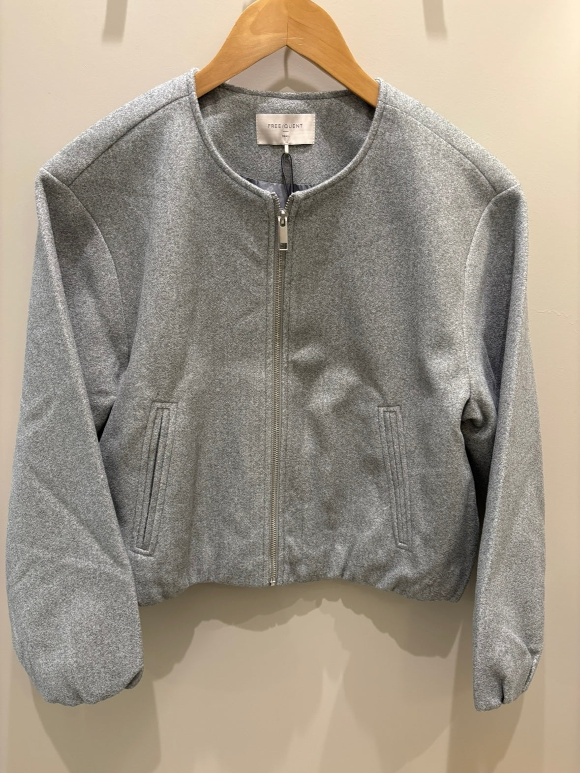 Freequent bomberjas Yanna medium grey melange