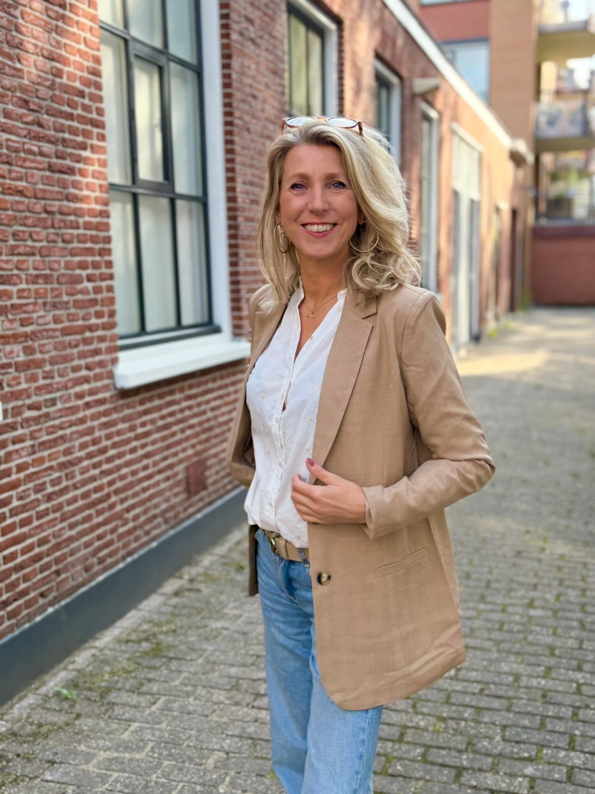 C&S blazer Brigitte light camel