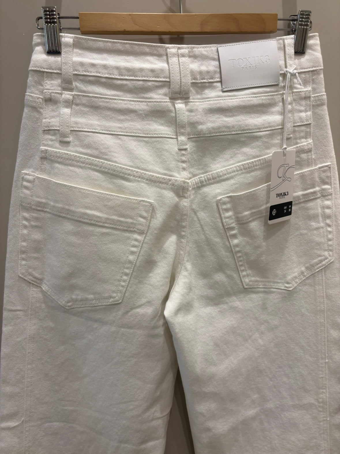 Toxic jeans wide leg offwhite