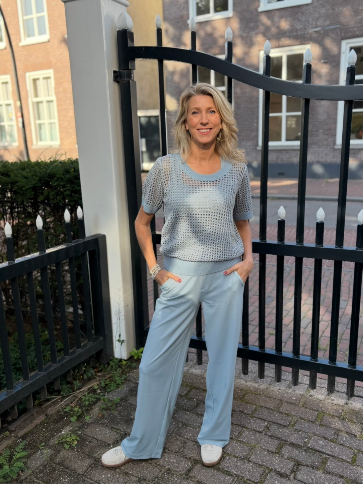 C&S broek Pleun stone blue