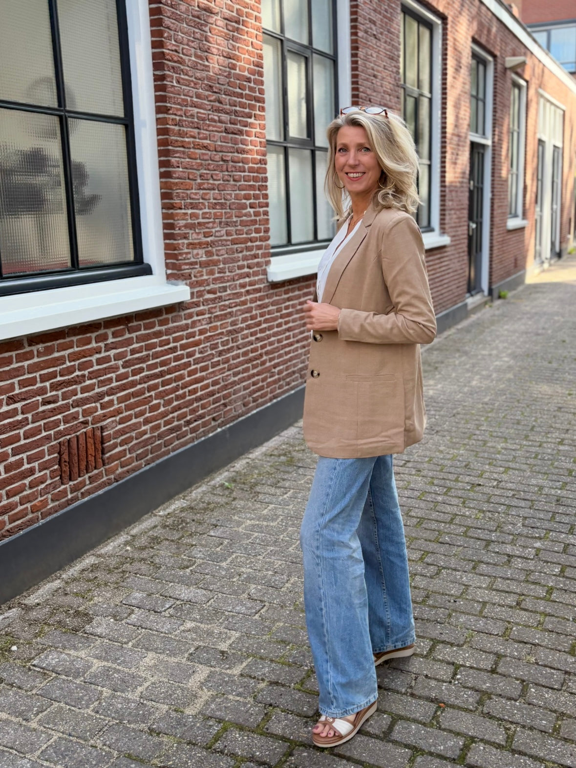 C&S blazer Brigitte light camel