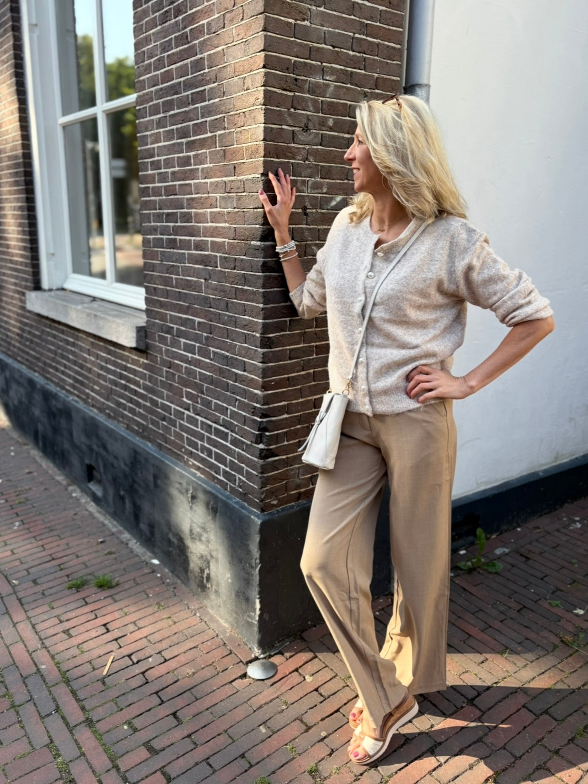 C&S broek Panna light camel