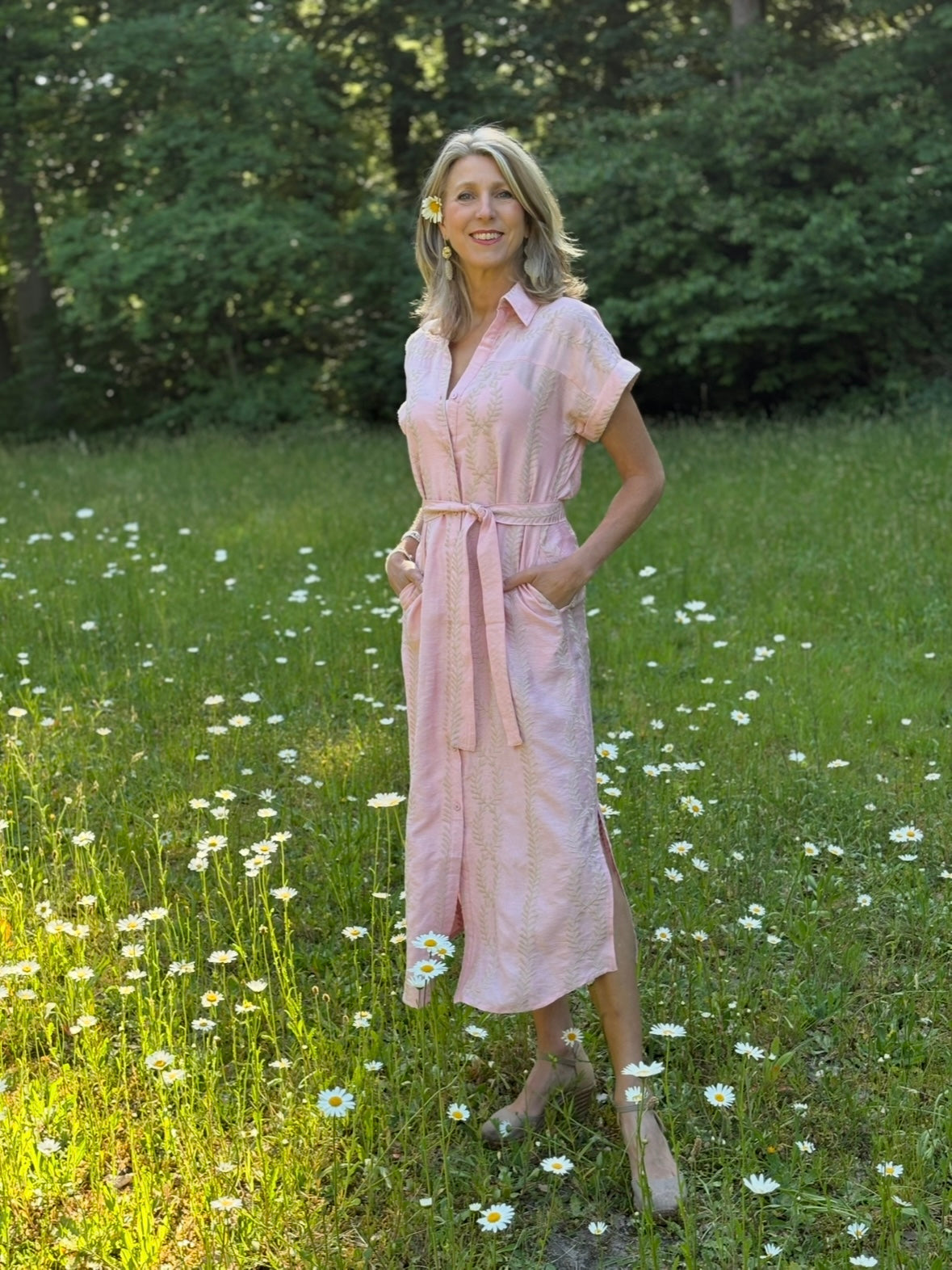 Unigirl jurk Alice roze/zand