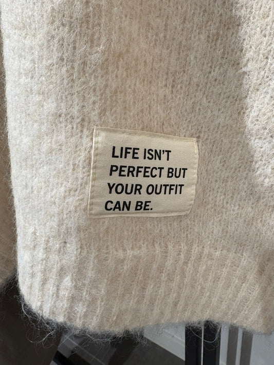 Mooccii trui soft Life lichtzand melange