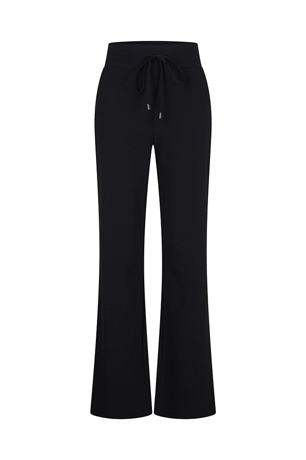 Mi Piace travelpants wijde recht pijp 202136 zwart