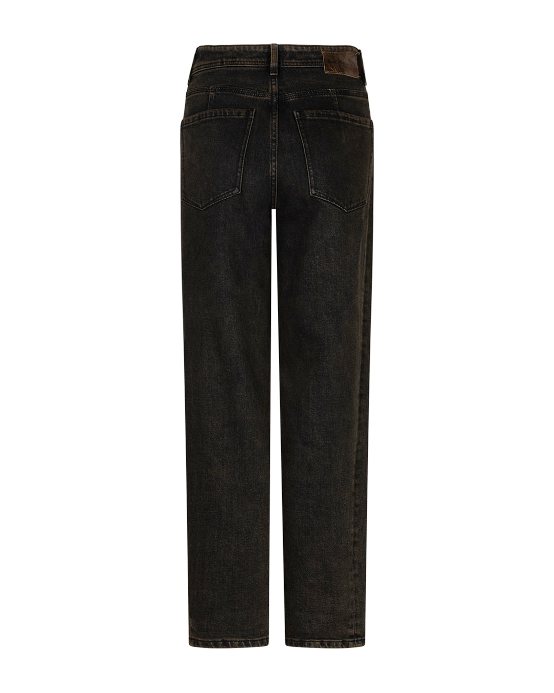 Red Button jeans Caitline, donkere overdyed denim met achterzakken en rechte pijpen