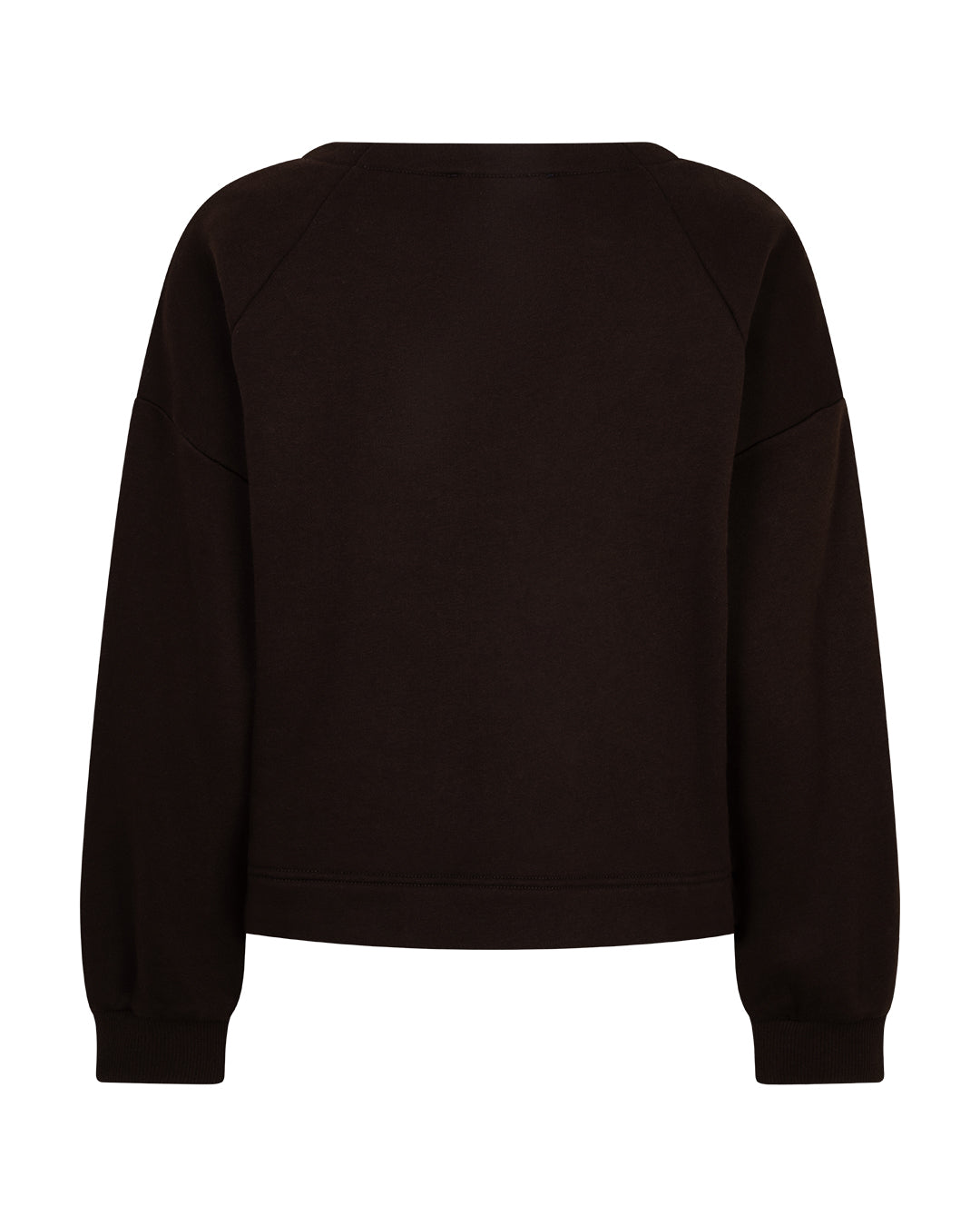 Red Button sweater Terry chestprint espresso