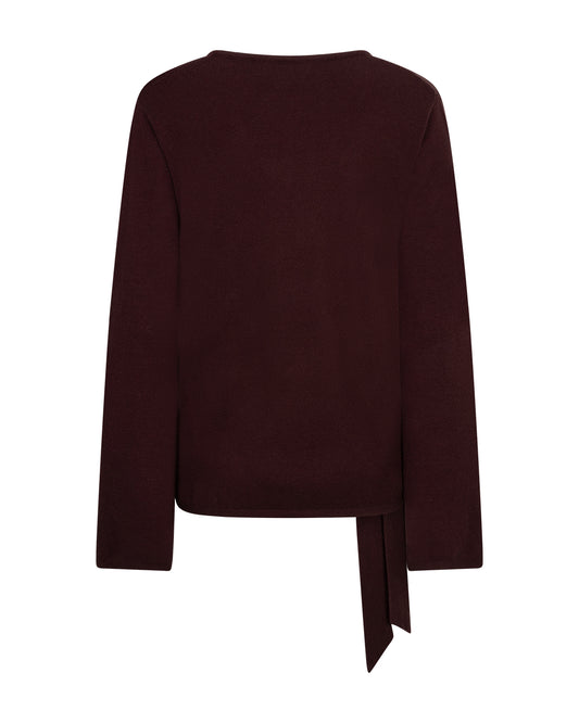 Red Button trui Sweet Knot burgundy