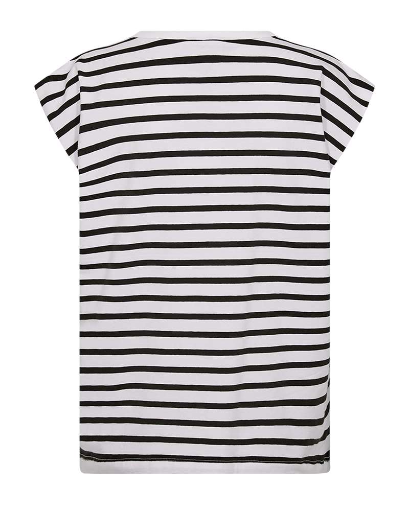 Freequent T-shirt Fenjal brilliant white/coffee bean