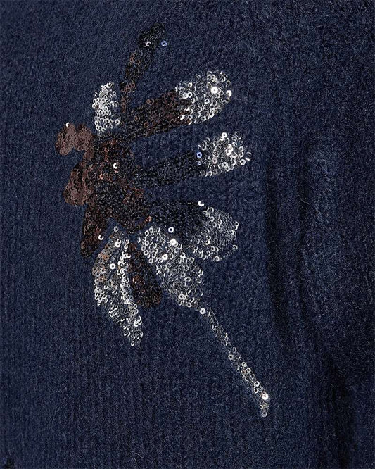 Freequent trui Krela navy blazer/silver