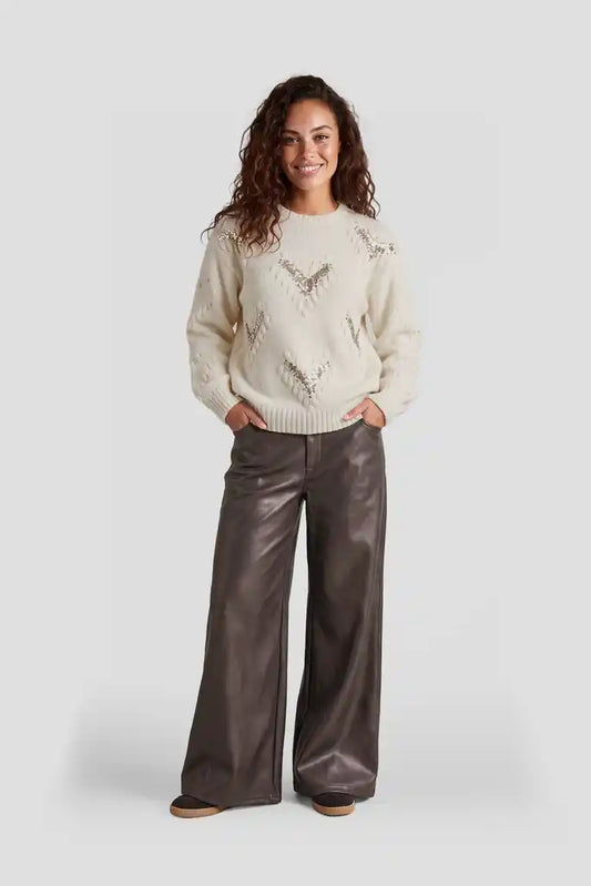 CS The Label trui Karola knit sand