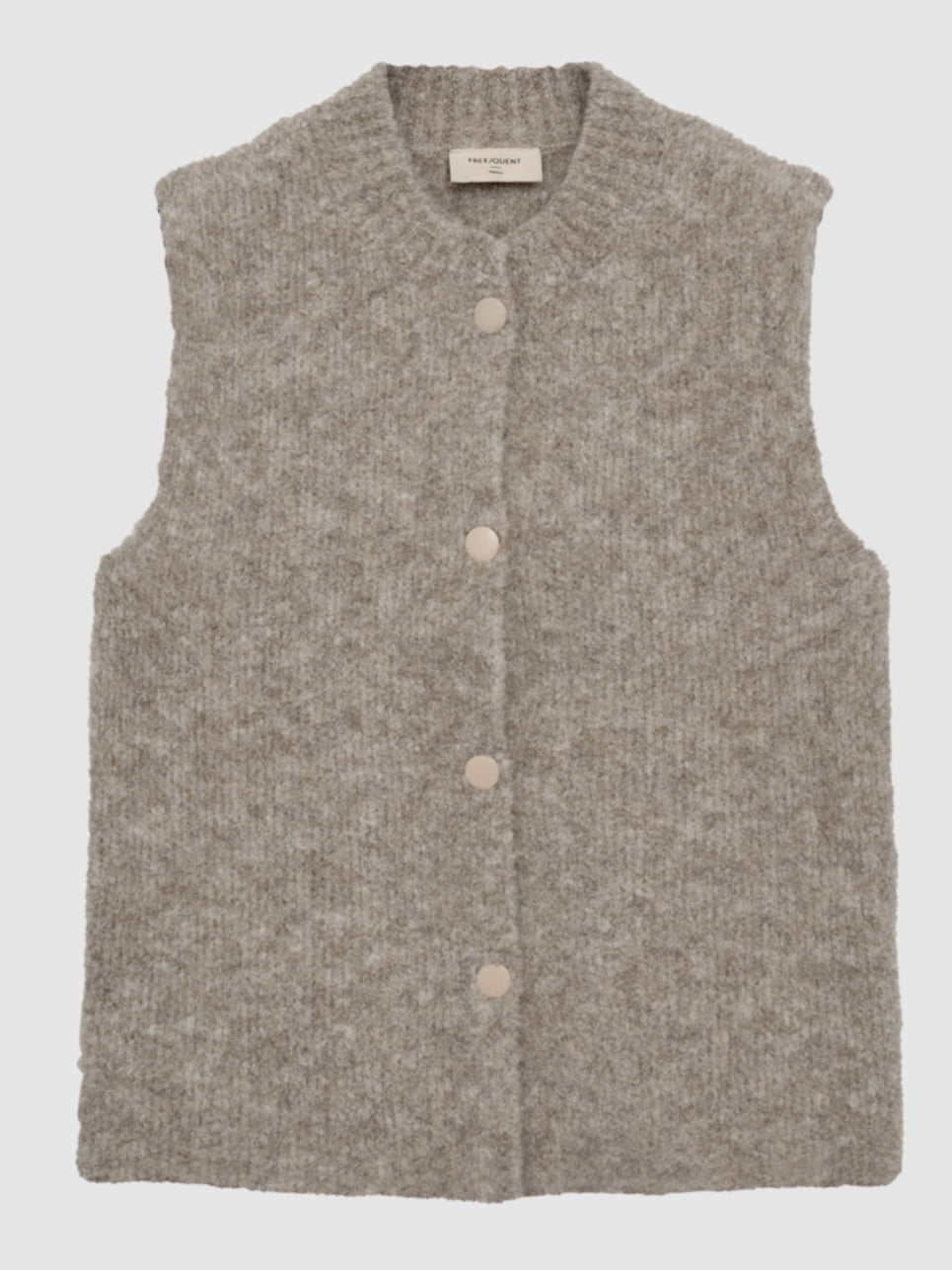 Freequent gilet Jump desert taupe melange